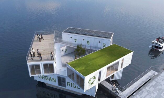 Desarrollos urbanos de vanguardia: pisos flotantes para universitarios en Dinamarca