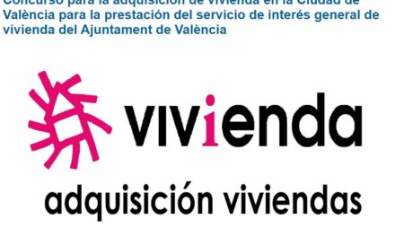 Concurso para adquirir viviendas de particulares (personas físicas y jurídicas) ubicadas en el término municipal de València
