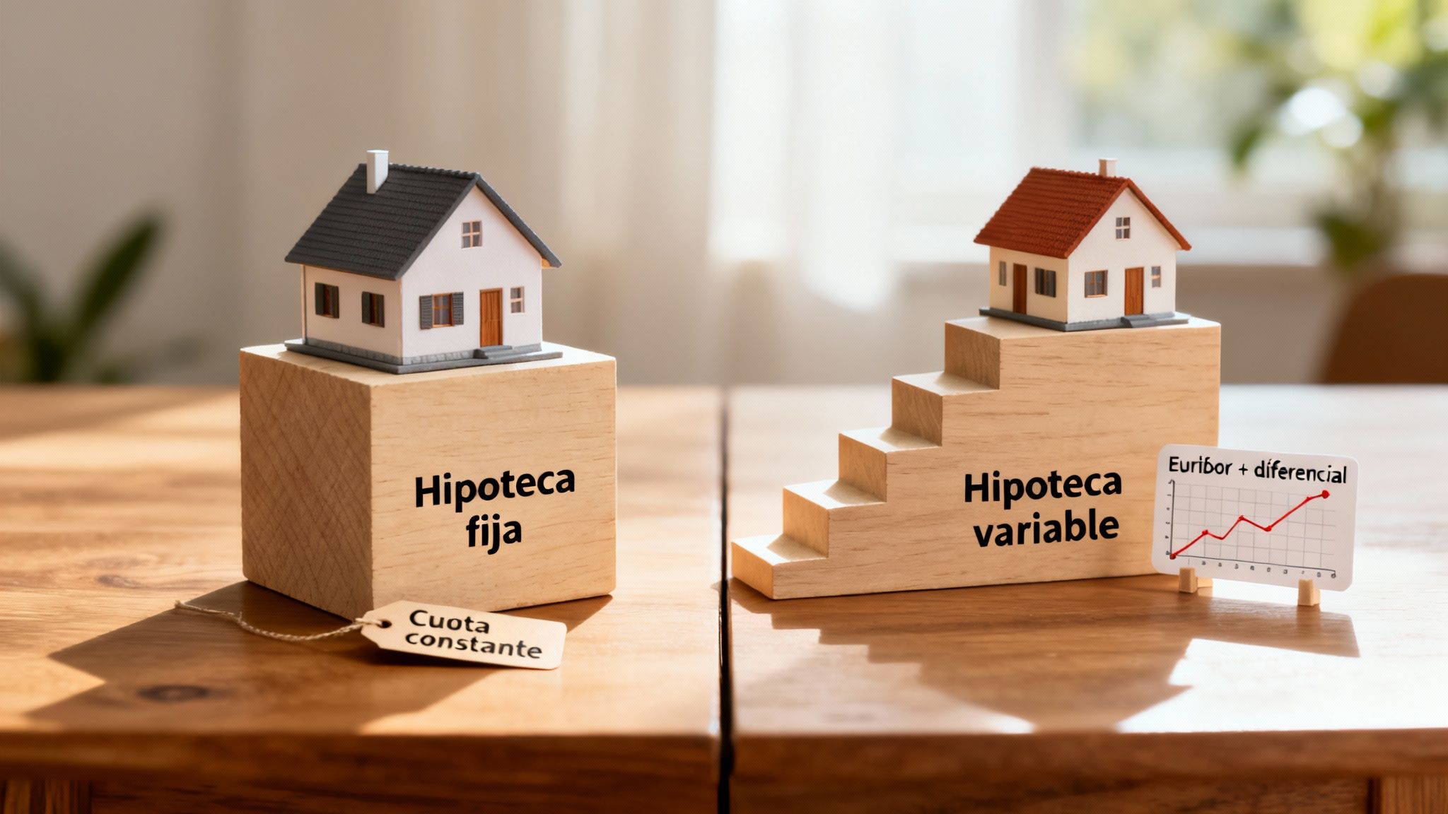 Diferencia entre hipoteca fija y variable: ¿Cuál te conviene más?